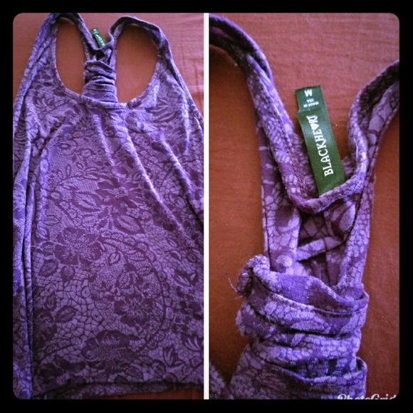 Blackheart Tops - BLACKHEART: Super Comfy purple racerback